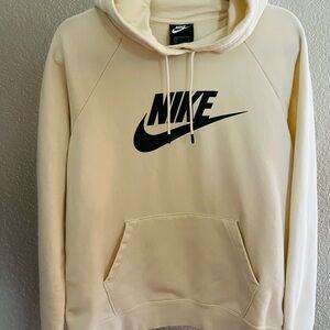 Nike Men's Light Yellow Hoodie